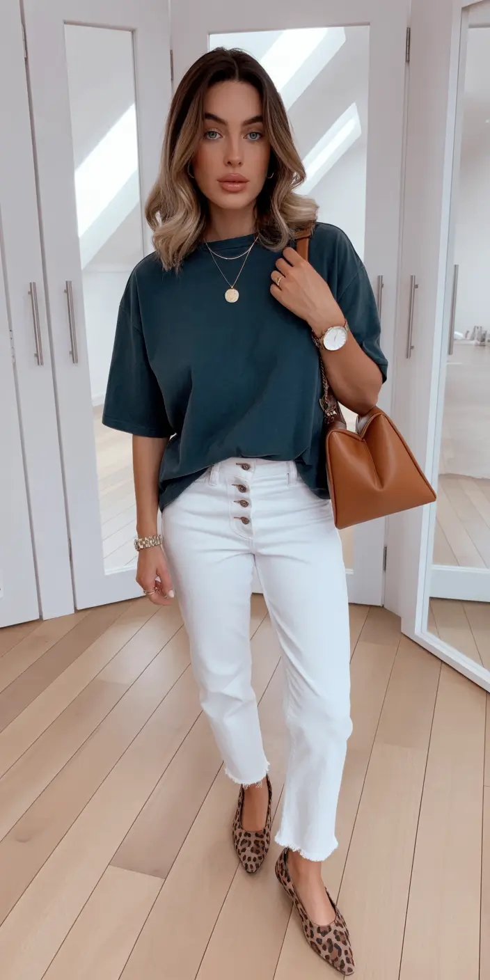 spring casual work outfits women-relaxed-top-white-jeans-10