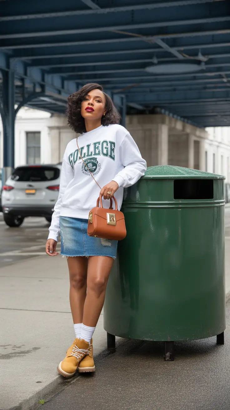 cute spring outfits street style 2026 sporty feminine