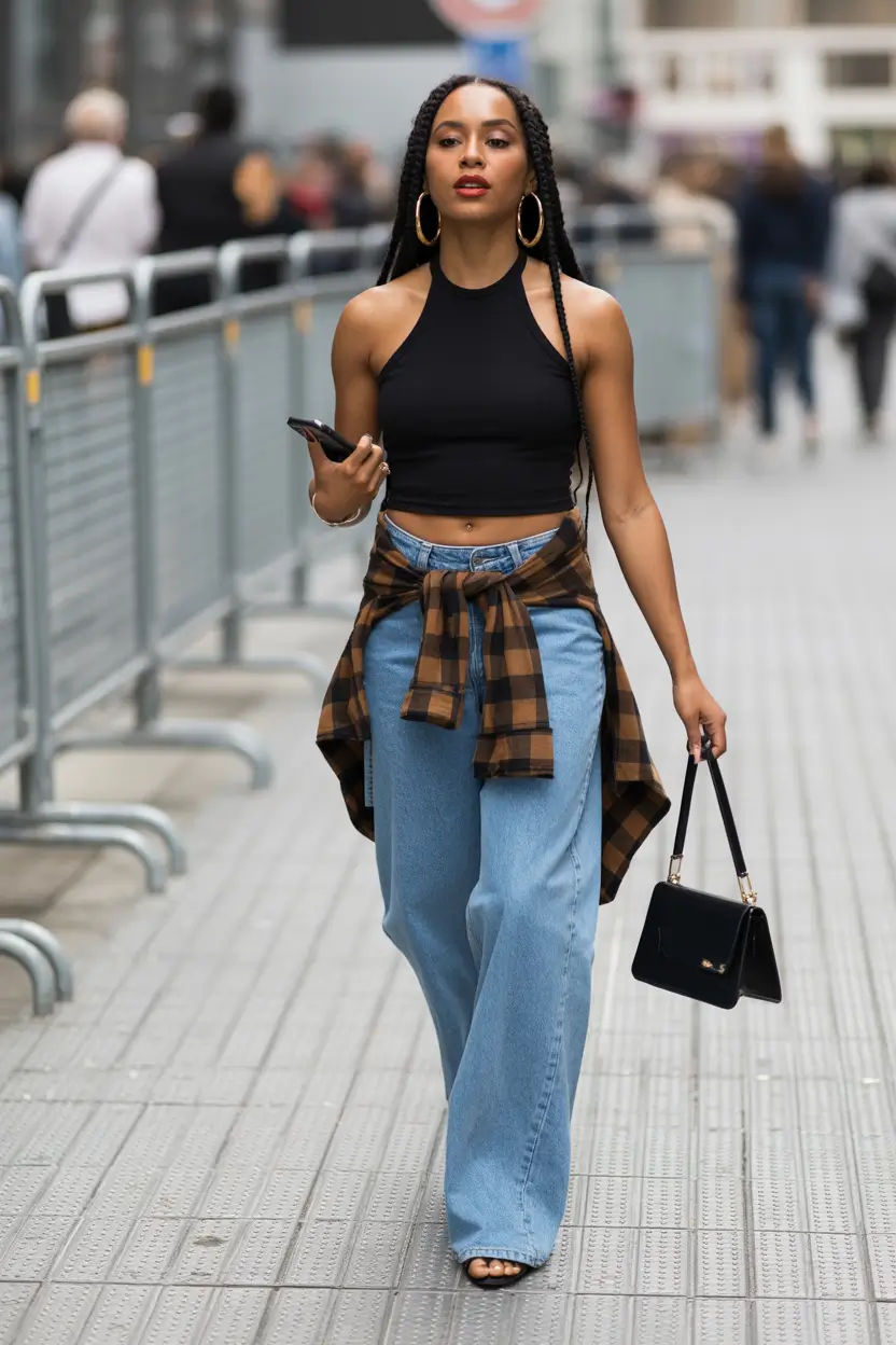 cute spring outfits street style 2026 baddie denim