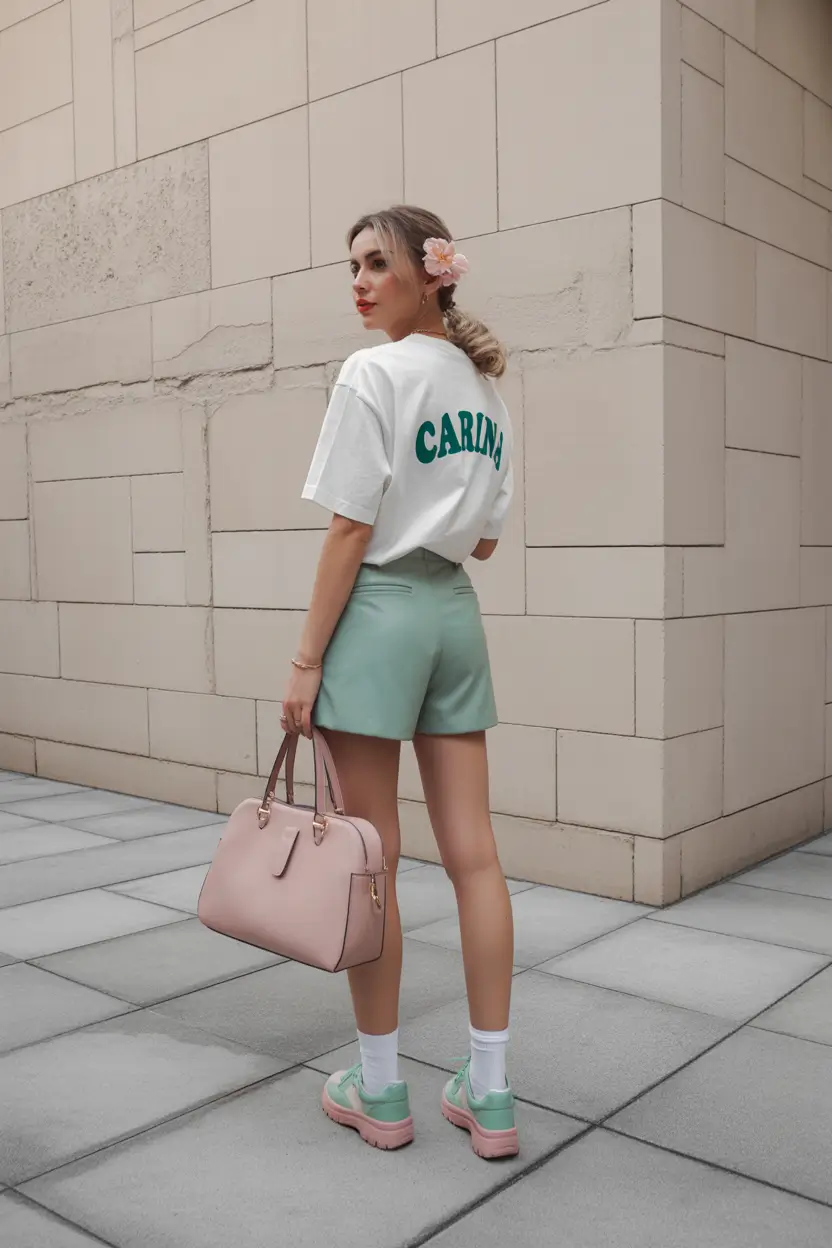 cute spring outfits street style 2026 pastel casual