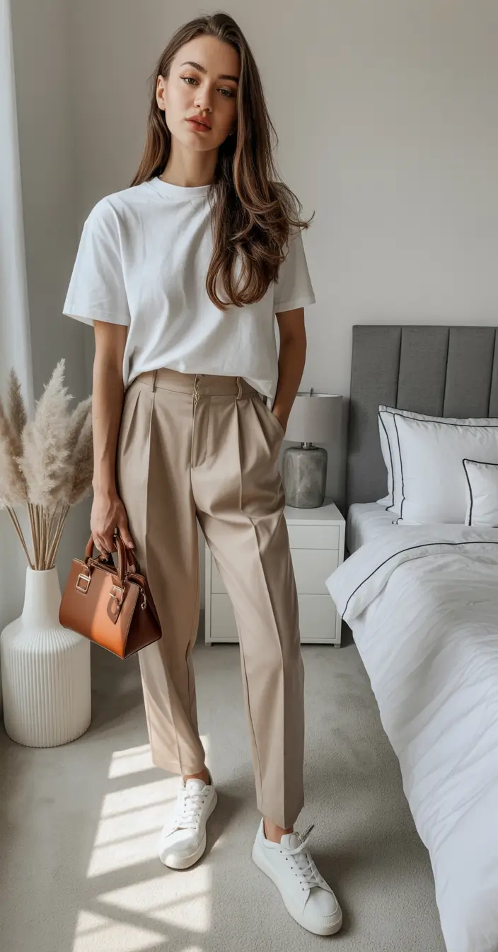 effortless spring outfits women 2026 tailored casual office