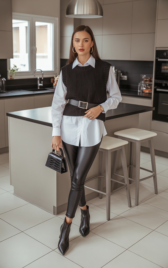 feminine spring outfits for women over 40 2026 Layered Neutrals That Work From Morning to Evening