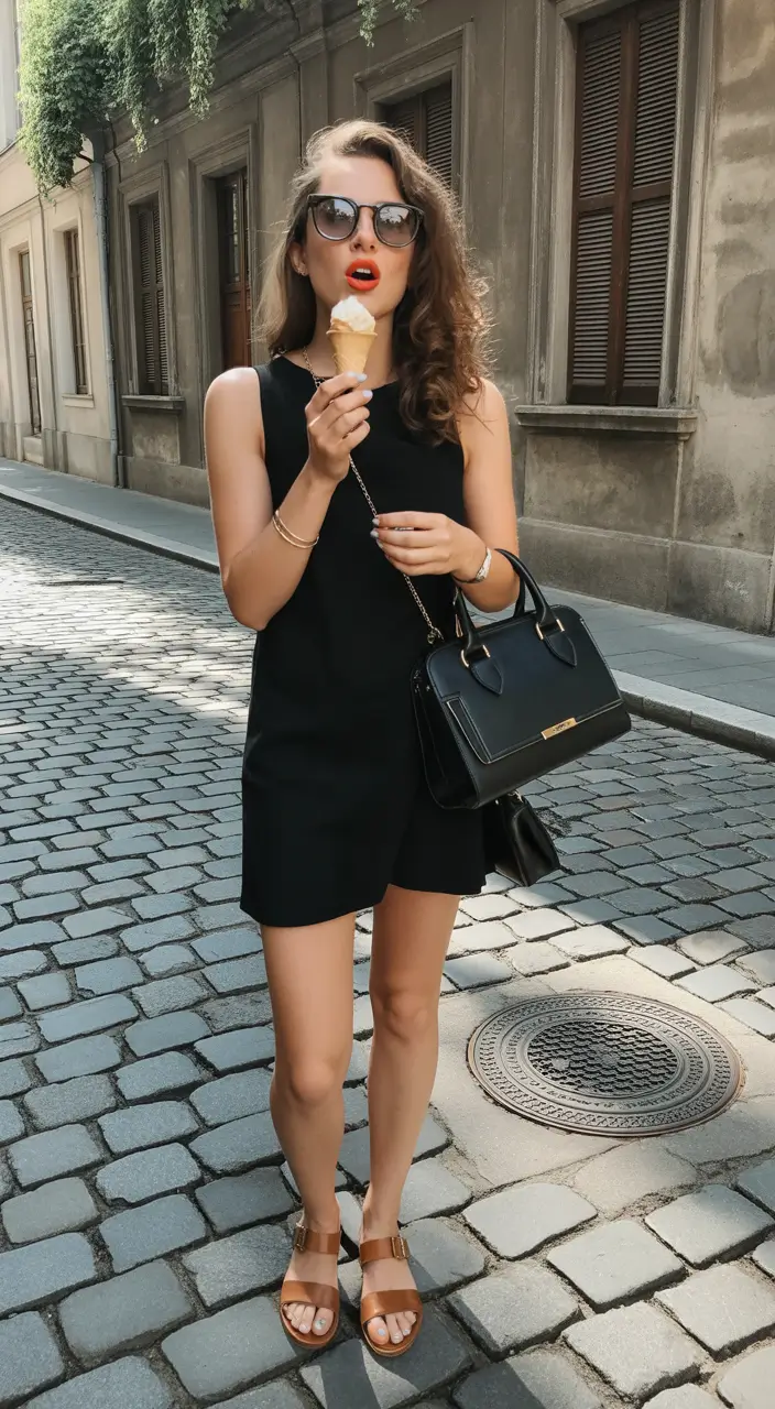 fresh spring birthday outfit 2026 classic black mini with polished accessories