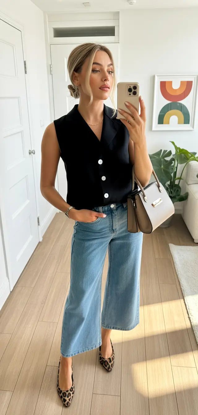 spring business casual outfits jeans women 2026