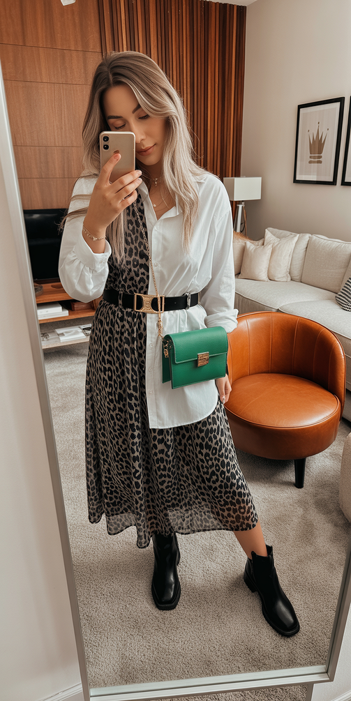 spring fashion outfits 2026 Layered Prints With Confident Contrast