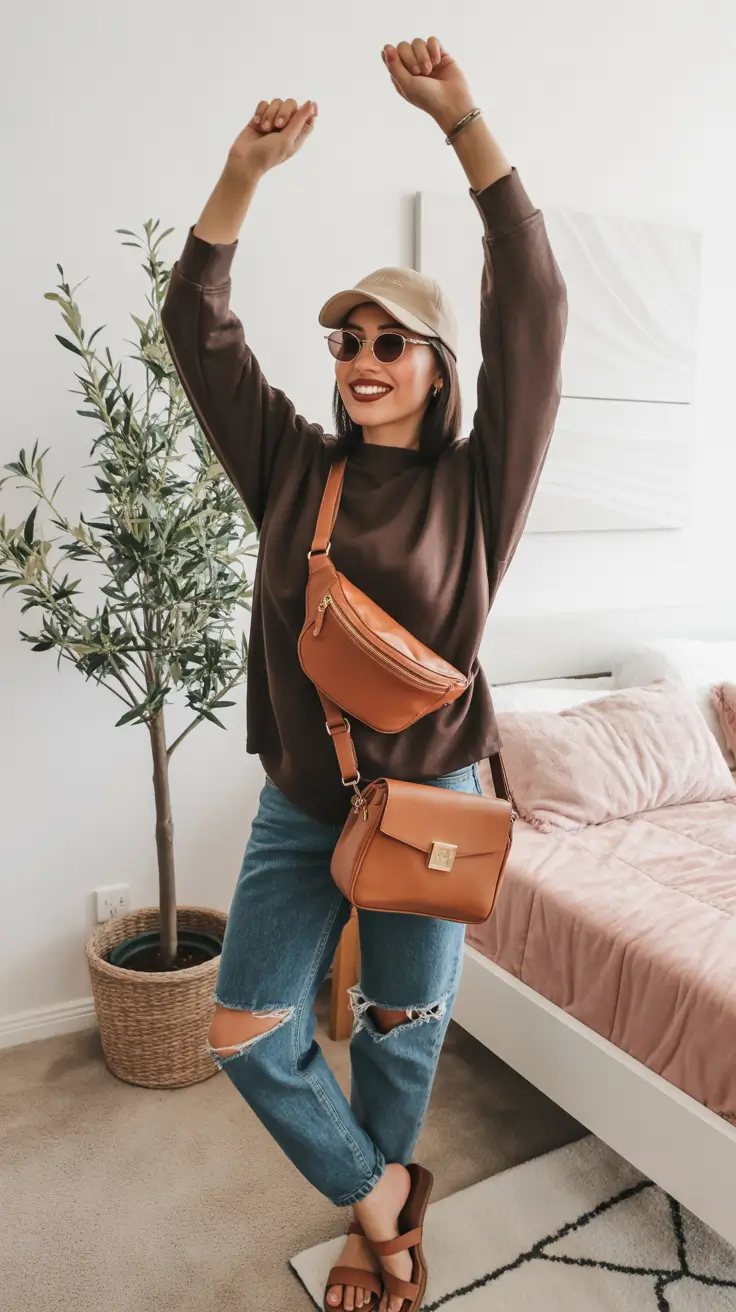 spring mom outfits 2026 sporty casual jeans look