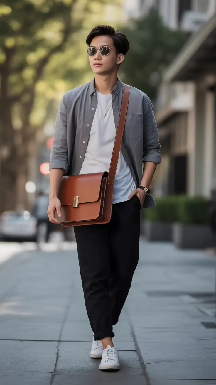 spring outfits men 2026 asian minimal aesthetic