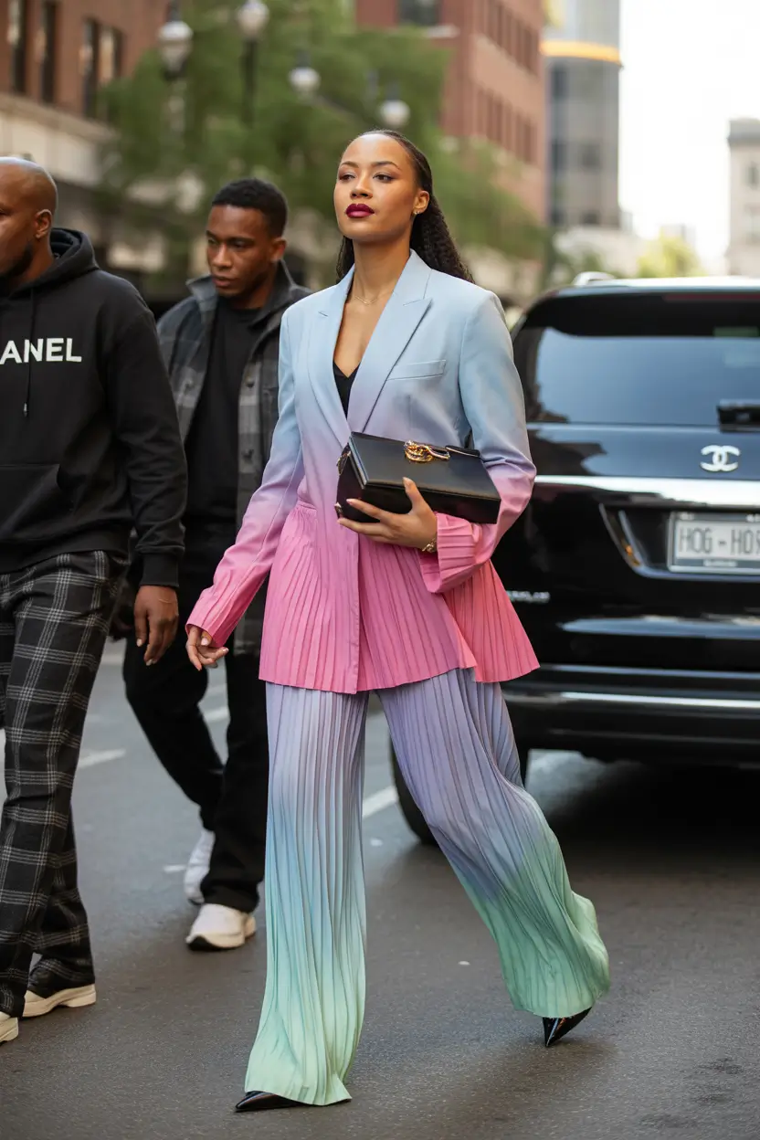 natural spring outfits black women 2026 soft tailoring with movement