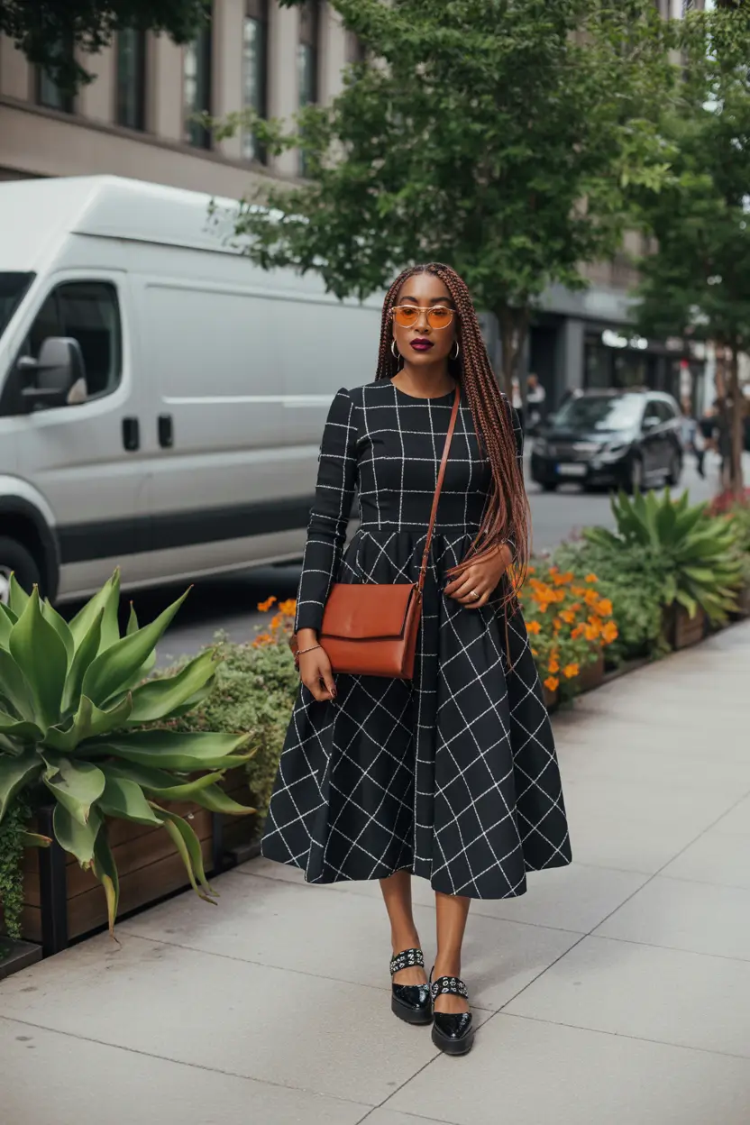 natural spring outfits black women 2026 classic spring dress