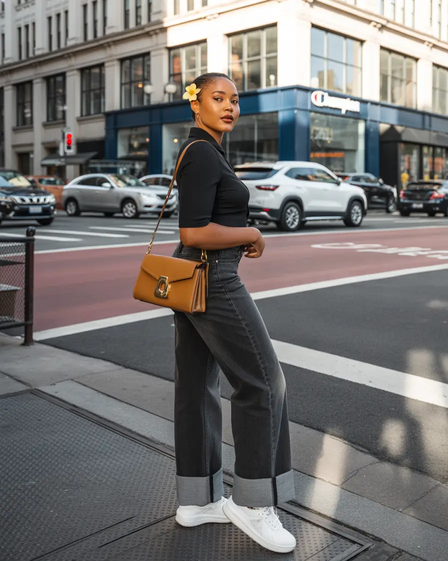 natural spring outfits black women 2026 relaxed street style