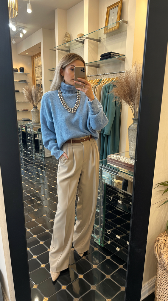 polished spring outfits for women over 30 2026 Soft Knit Layers With Everyday Polish