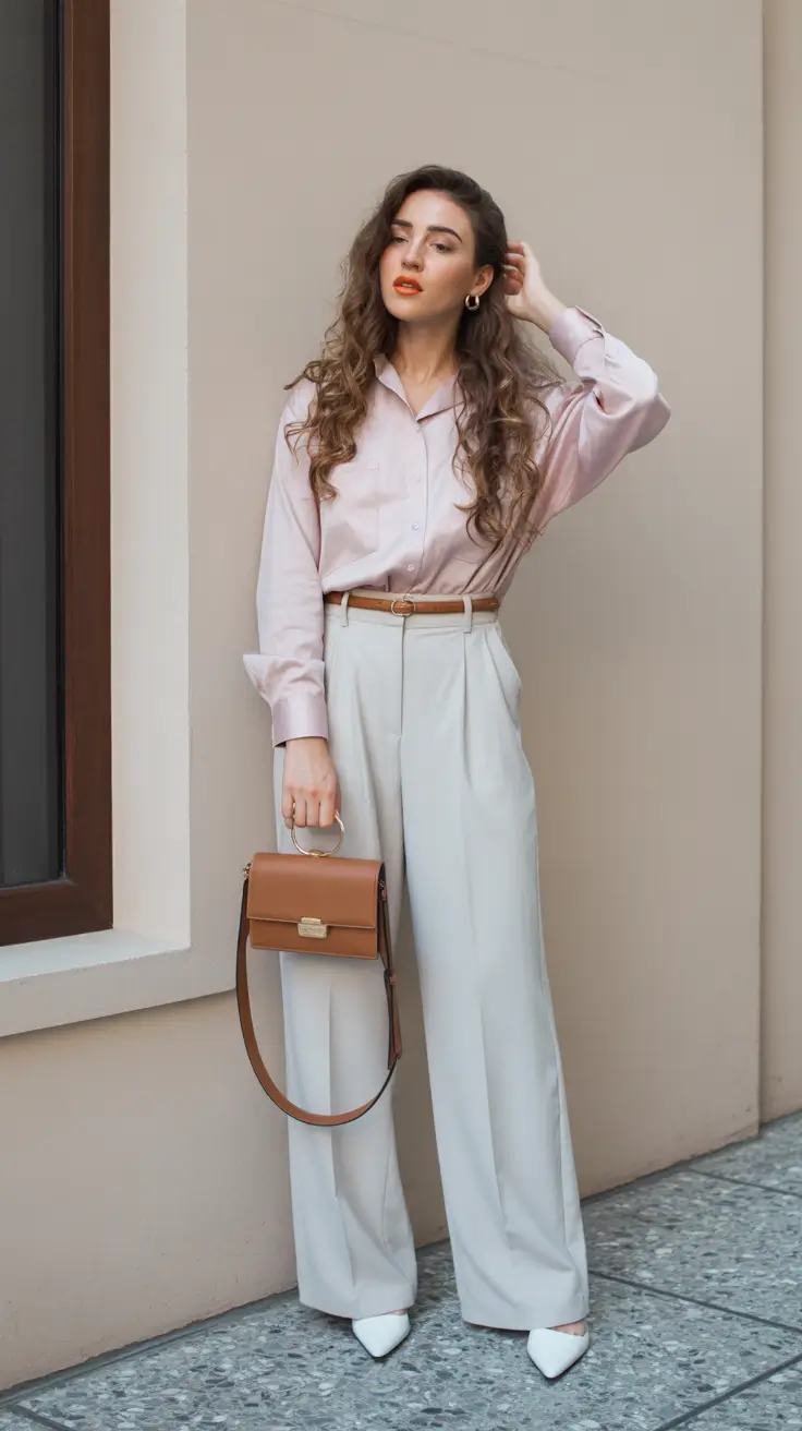 spring work outfits for women 2026 soft neutrals professional