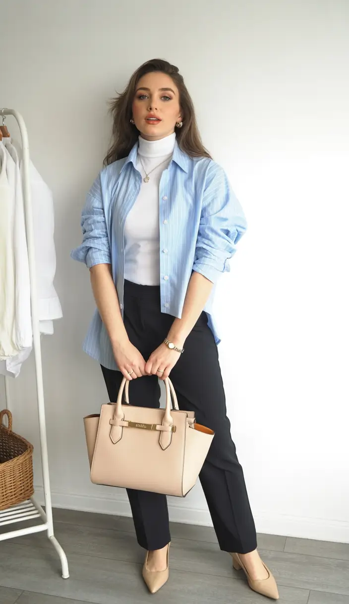 spring work outfits office chic women 2026 layered look