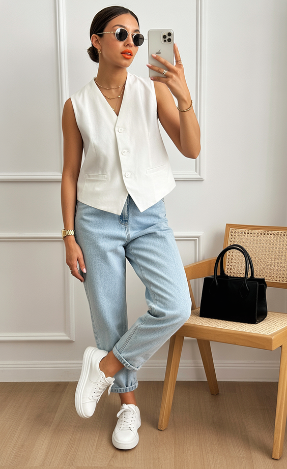 sophisticated spring workwear 2026 Minimalist Vest Styling for Modern Workdays