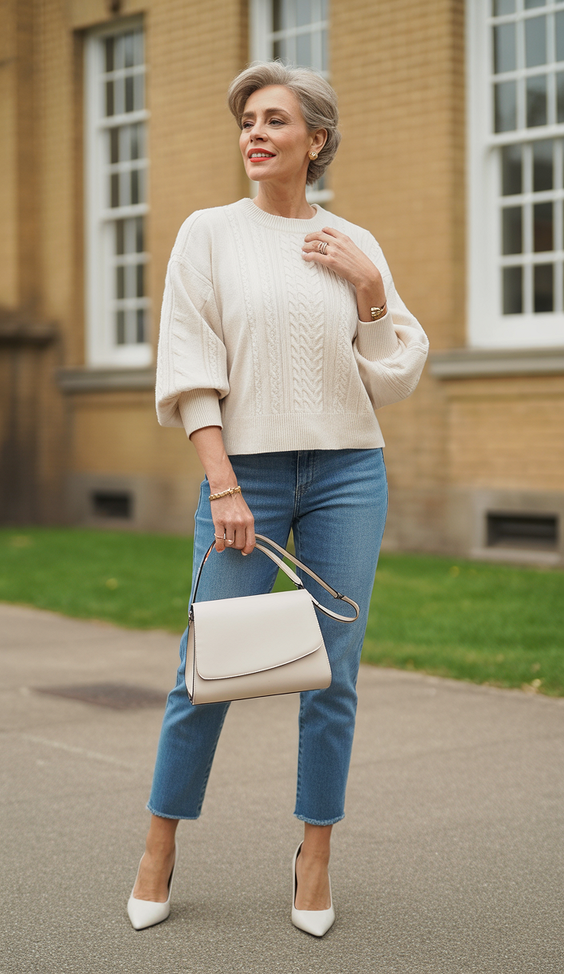 stunning spring outfits for women over 50 2026 Everyday Denim Done the Grown-Up Way