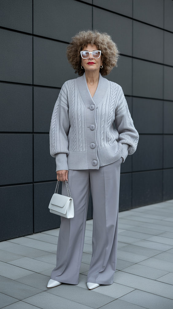 stunning spring outfits for women over 50 2026 Soft Knit Layers for Transitional Days