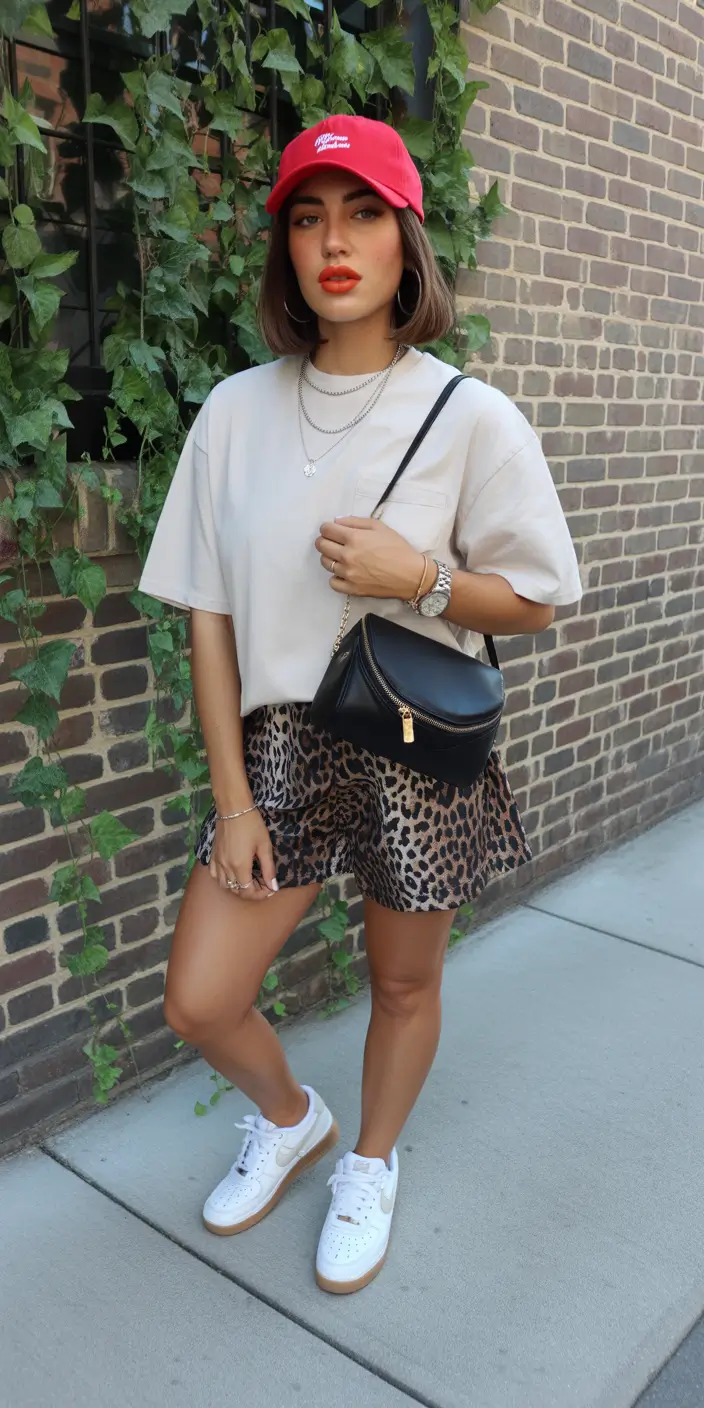 trendy spring outfit with a t-shirt for casual wear 2026 Casual Cool With a Pop of Color