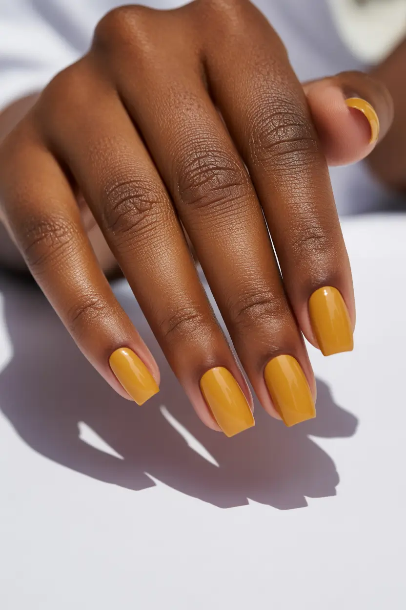 yellow nail designs 2026 buttery yellow minimalism
