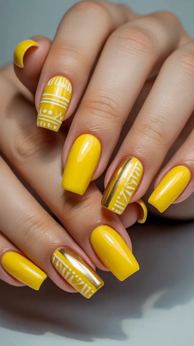 yellow nail designs 2026 yellow nails acrylic art