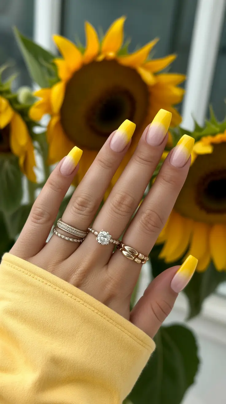 yellow nail designs 2026 yellow nails summer pastel lemon