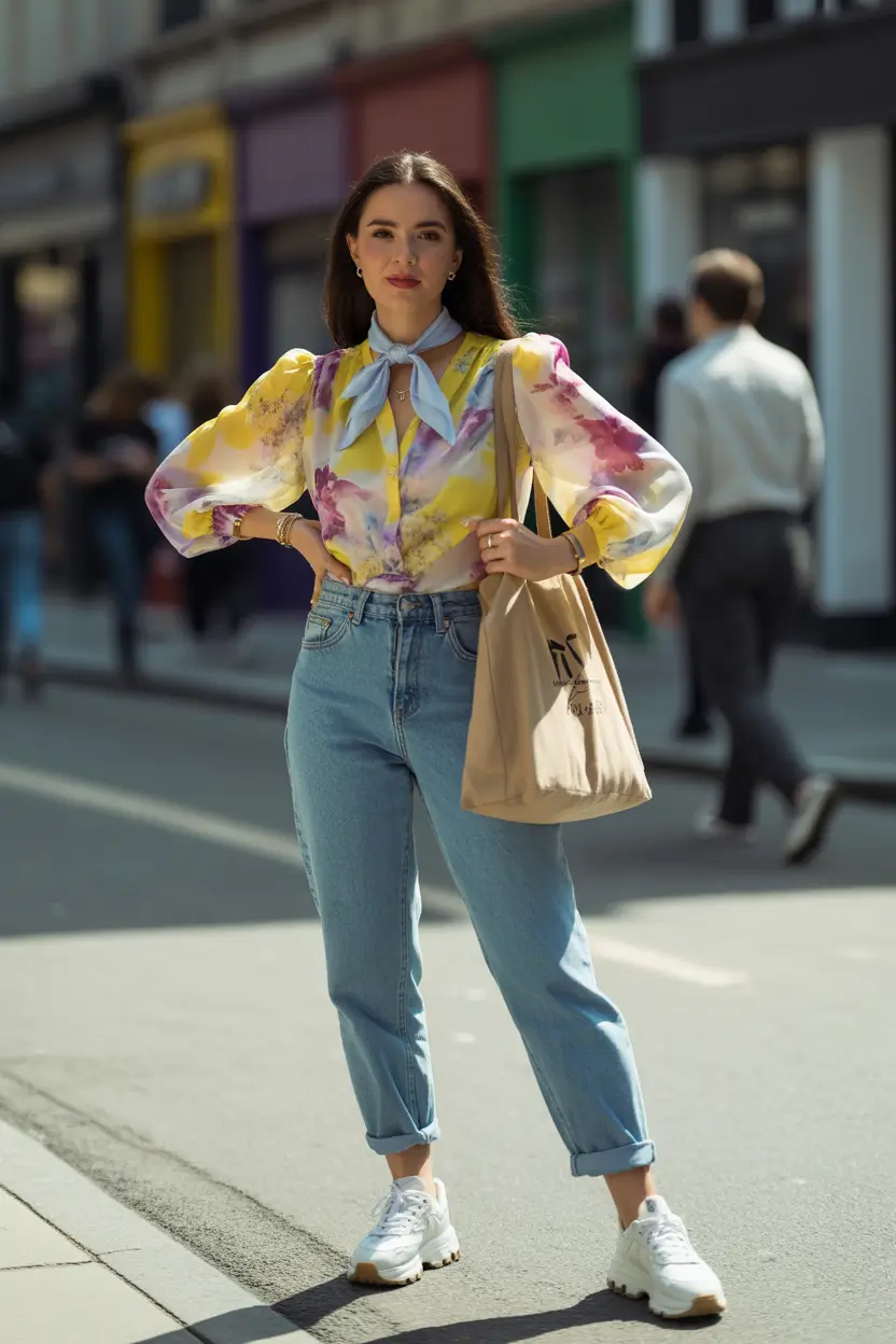 beautiful spring outfits for brunch 2026 playful prints with city energy