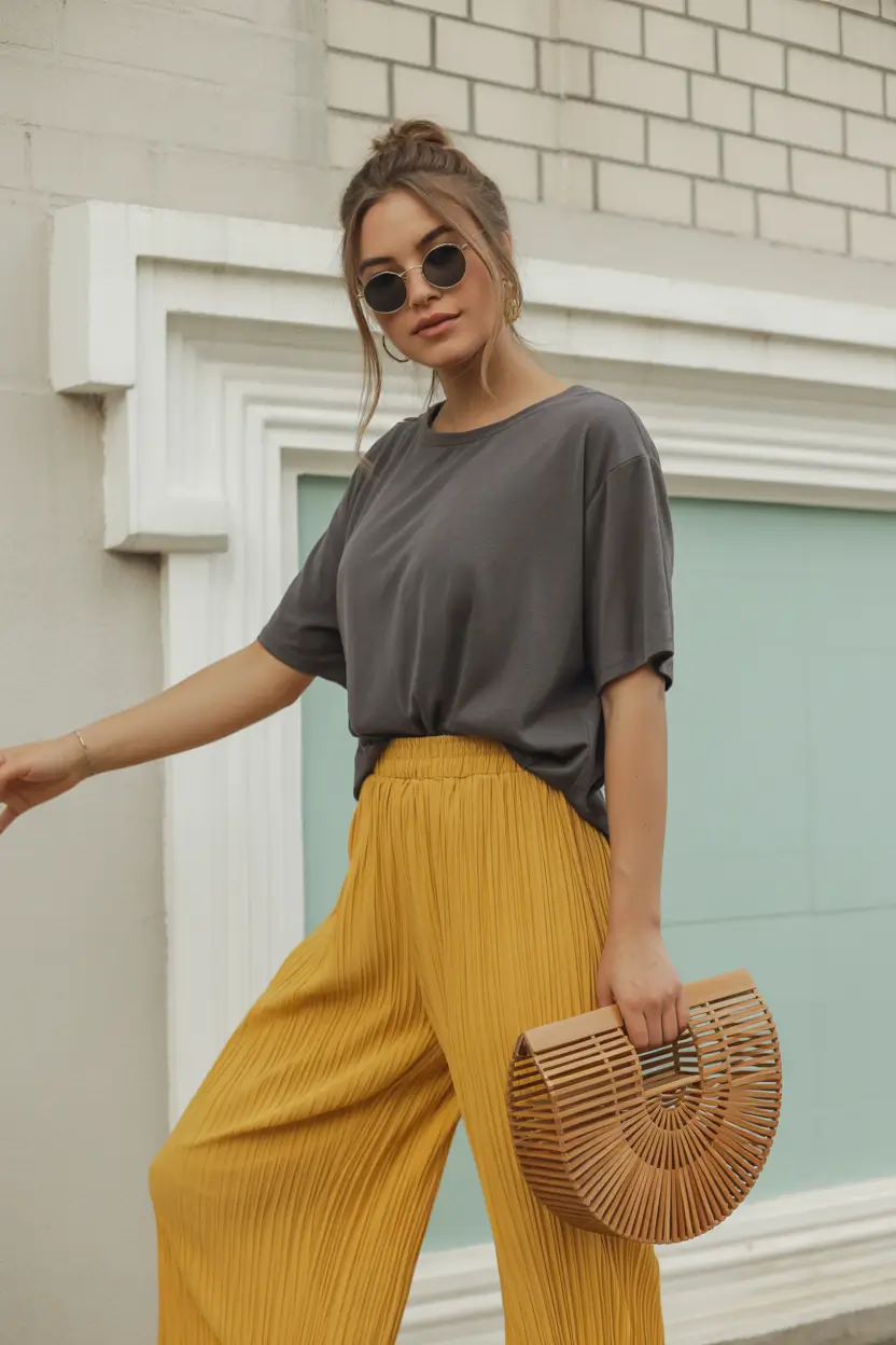 beautiful spring outfits for brunch 2026 relaxed textures with earthy balance