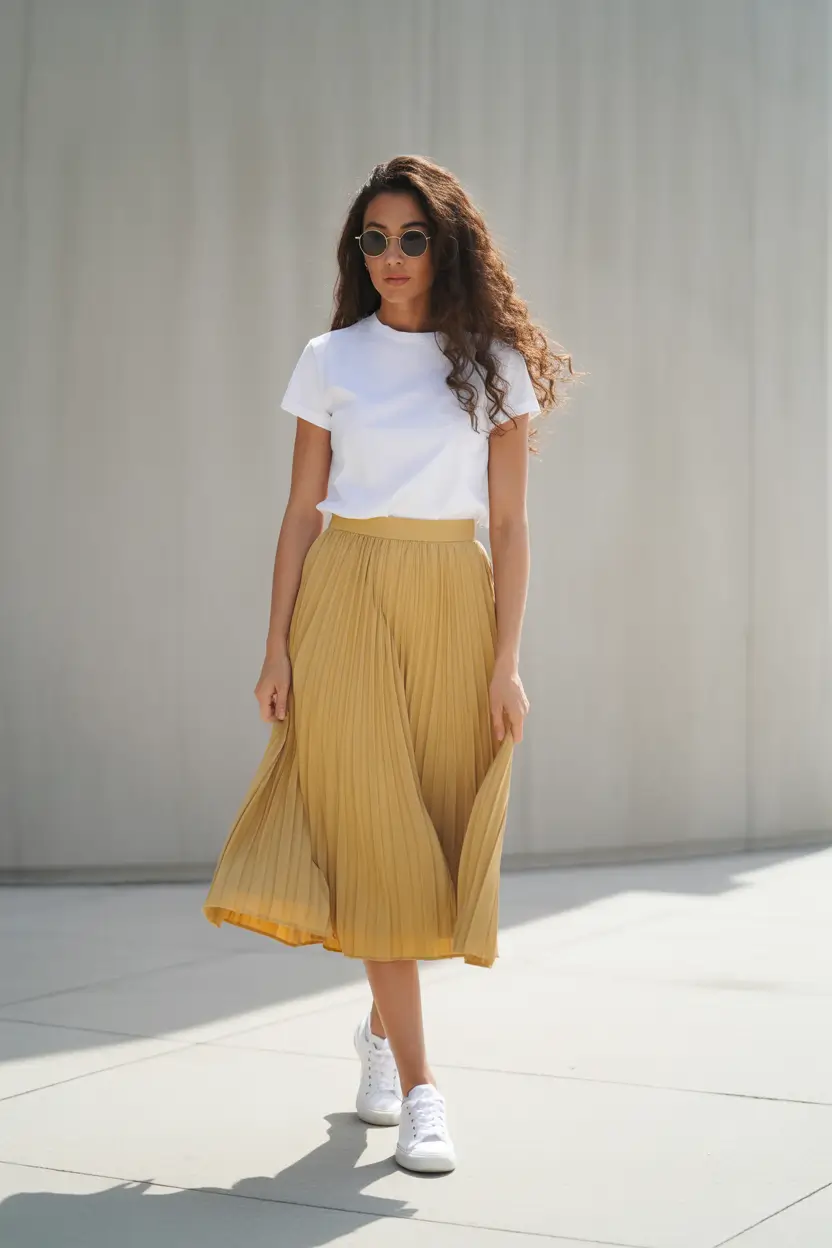 spring break outfit Minimal Neutrals With Movement