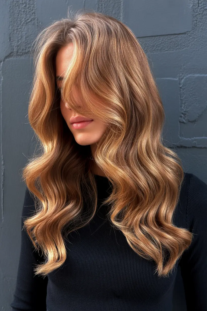 casual spring hairstyles 2026 Soft Layered Waves with Natural Shine