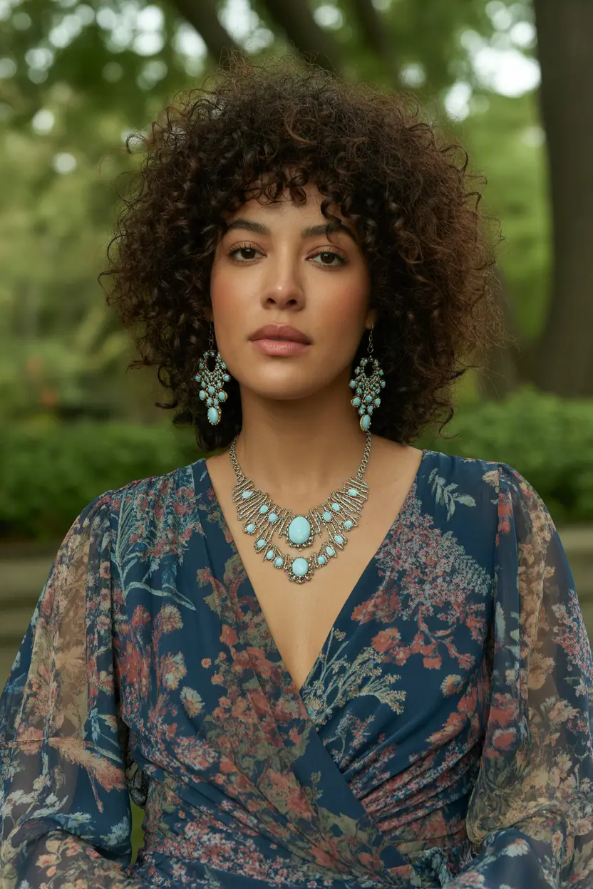 casual spring hairstyles 2026 Effortless Curly Crop with Volume