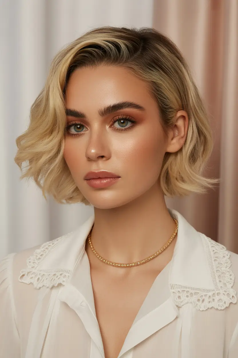 spring Haircuts for Women Over 50 Polished Short Bob With Subtle Texture