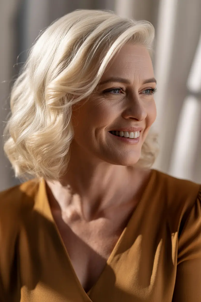 spring Haircuts for Women Over 50 Soft Curly Bob With Natural Movement