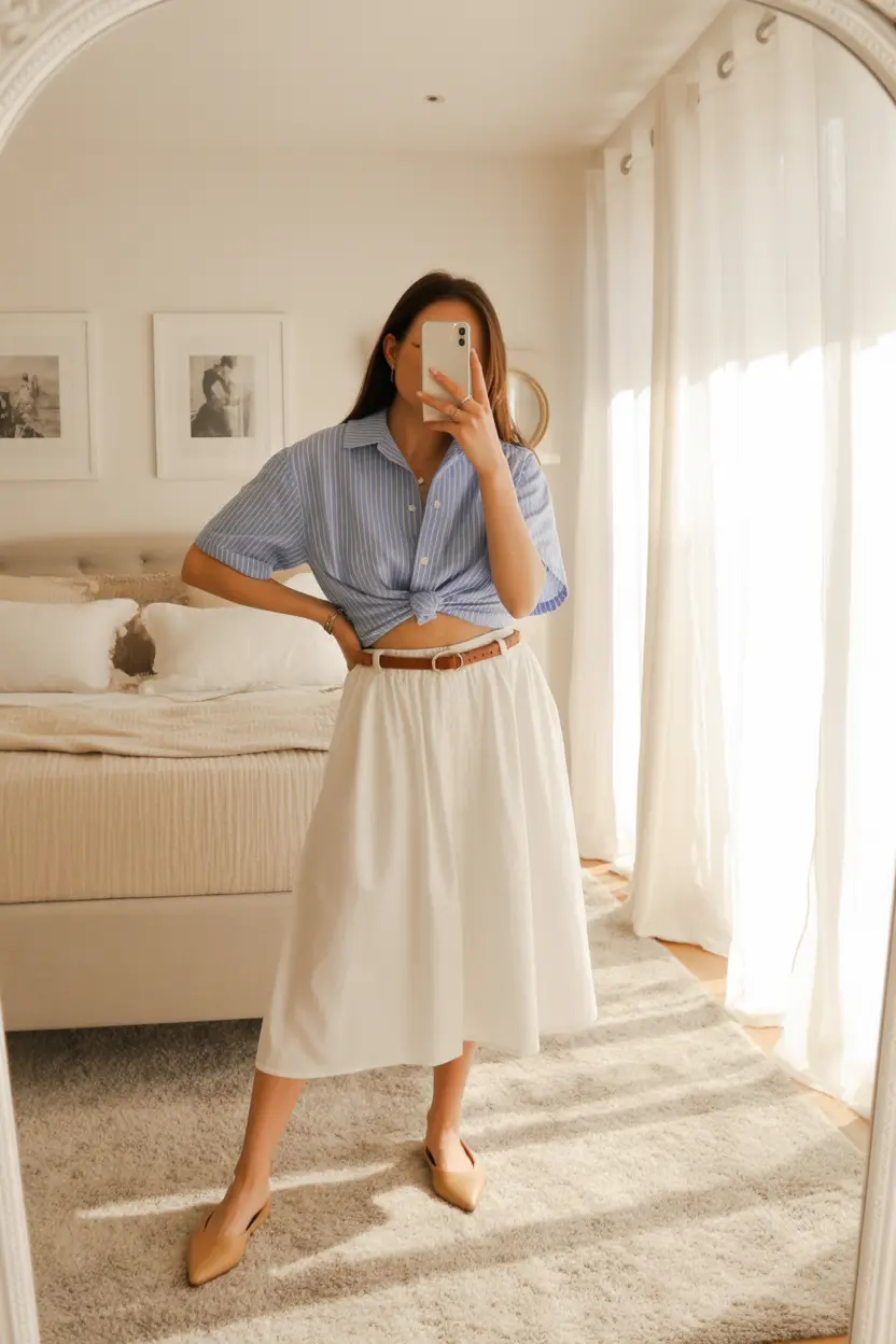 fresh casual spring outfits 2026 feminine aesthetic