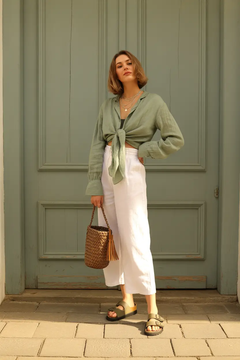 March Outfits ideas 2026 - spring trends soft linen layers 11