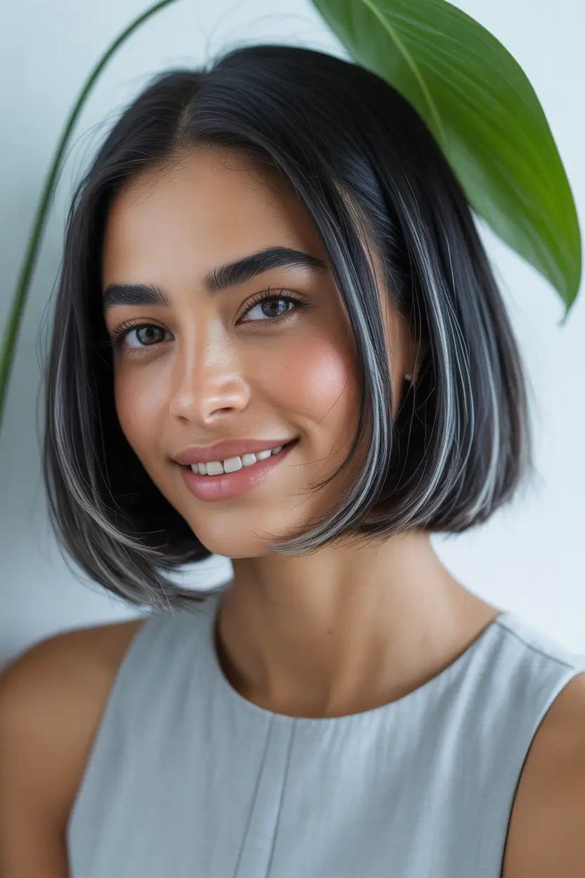 perfect spring bob haircut 2026 Clean Black Bob With Polished Edges