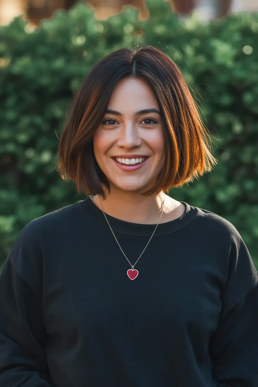 perfect spring bob haircut 2026 Fresh Brunette Bob With Easy Volume