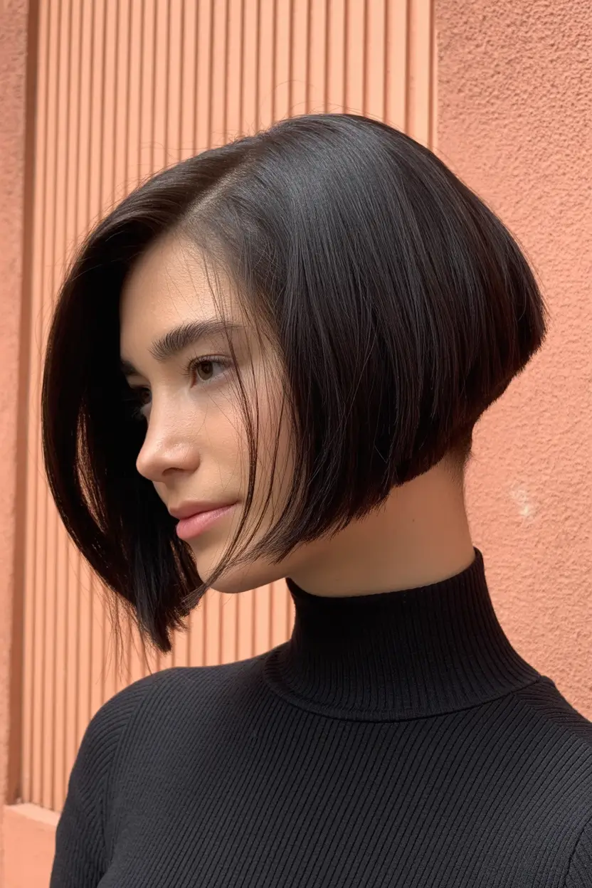 perfect spring bob haircut 2026 Sleek Angled Bob With Minimalism Energy