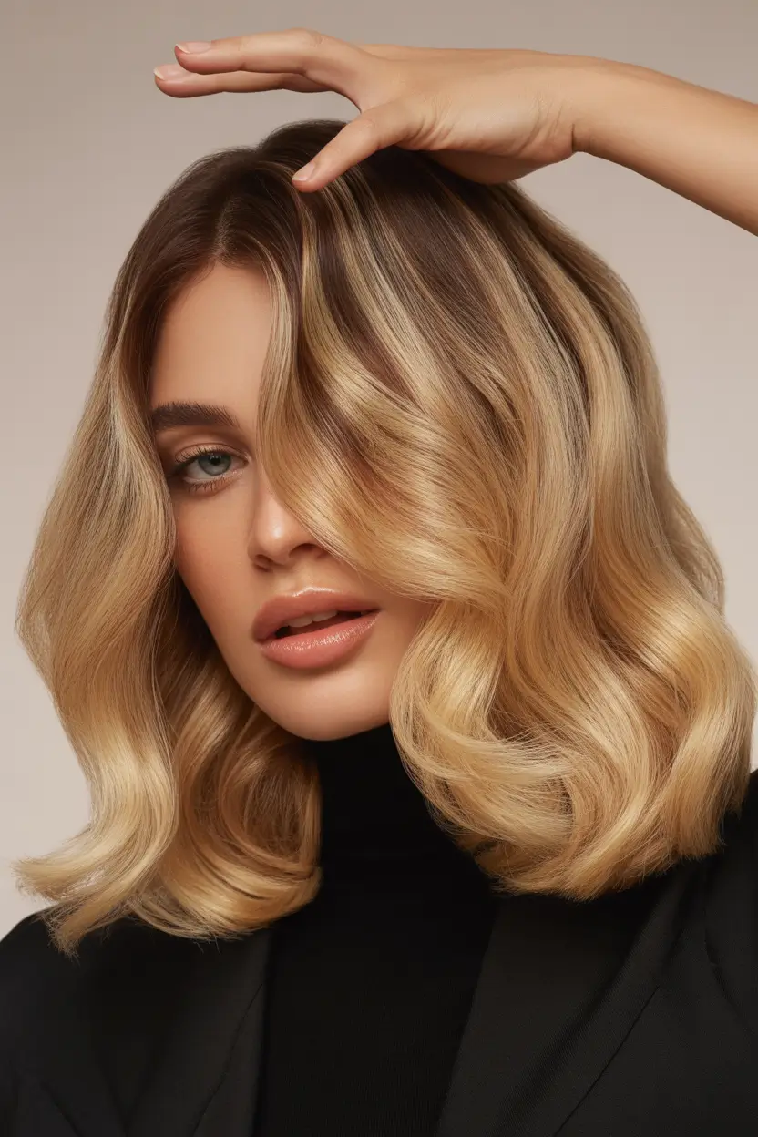 simple spring hair trends 2026 Blonde Lob With Soft Volume