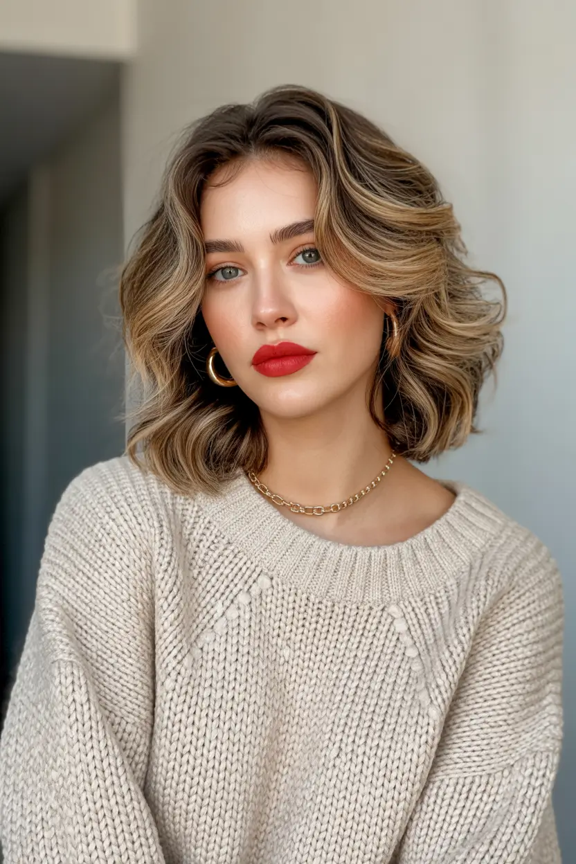 simple spring hair trends 2026 Polished Brunette Bob With Face Framing Layers