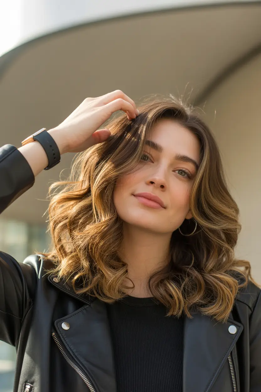 spring mid length haircut Casual Mid Length Layers with Spring Movement