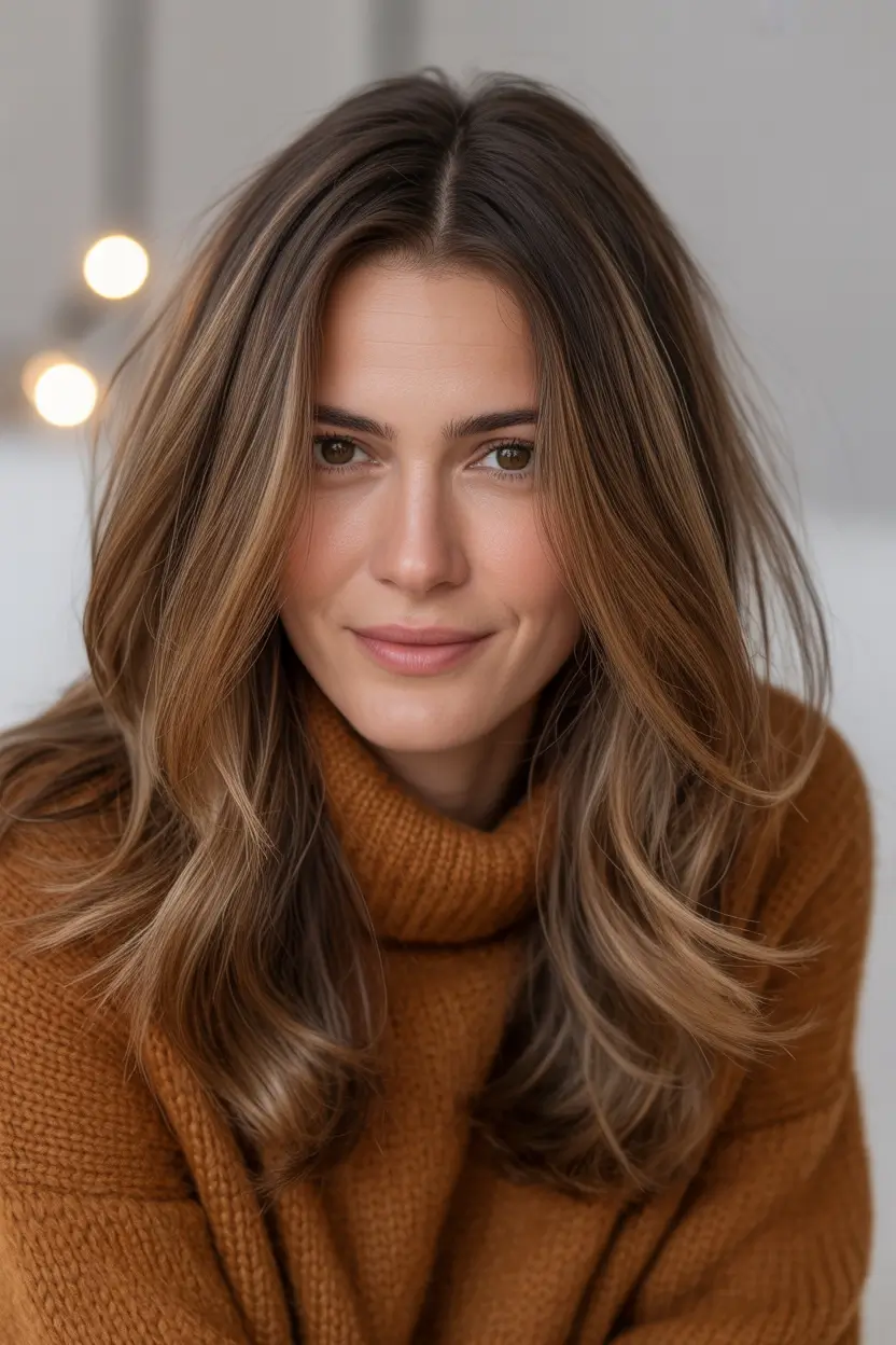 spring mid length haircut Effortless Mid Length Layers with Lived In Texture