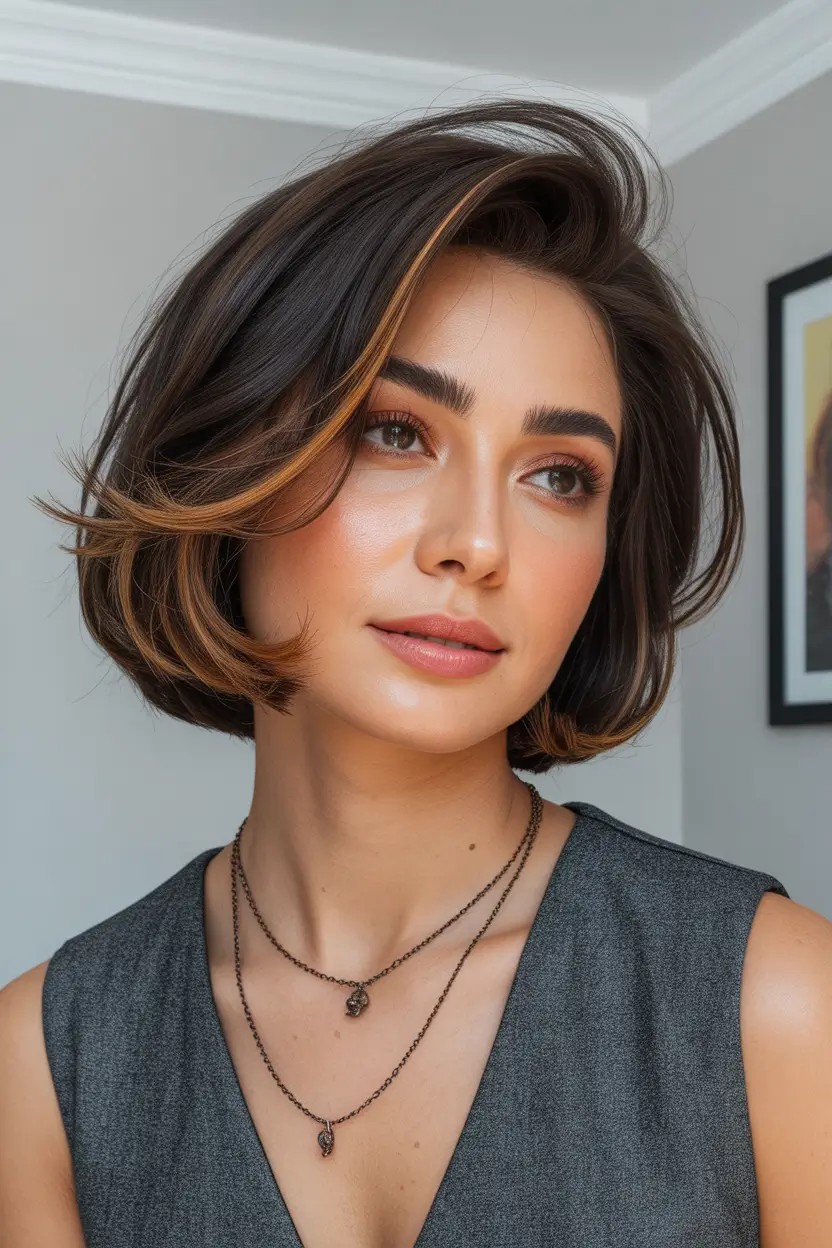 stylish spring pixie bob haircut 2026 Soft Sculpted Pixie Bob With Warm Dimension