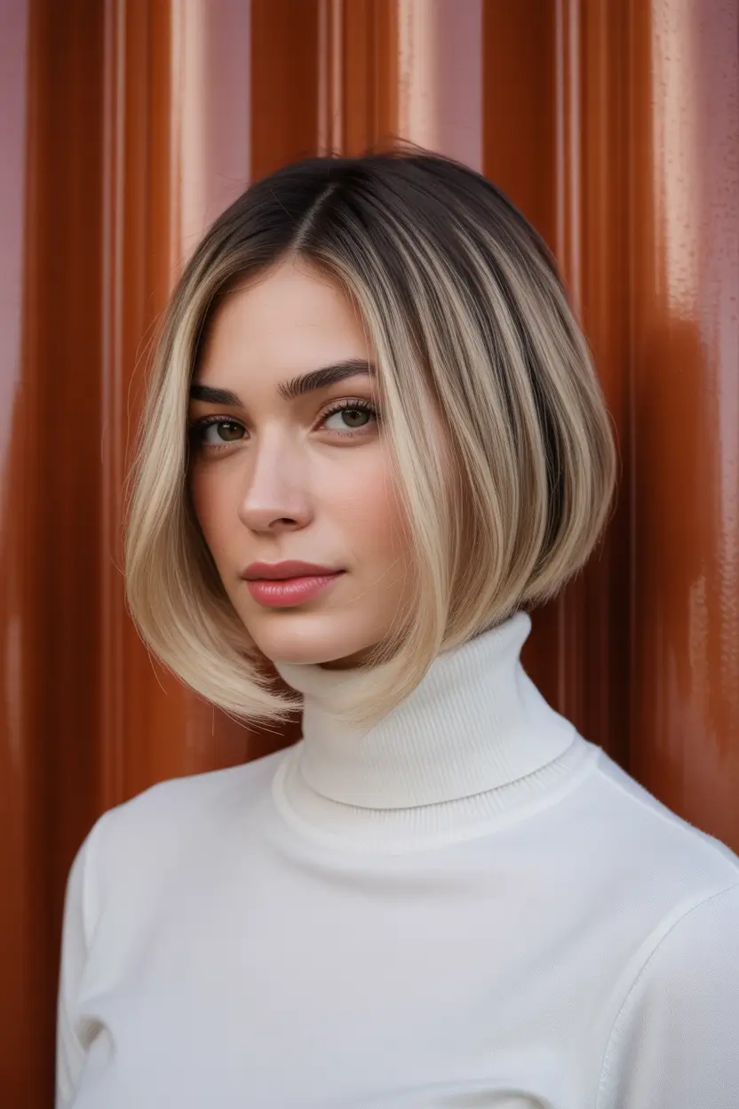 stylish spring pixie bob haircut 2026 Sleek Rounded Pixie Bob With Blended Highlights