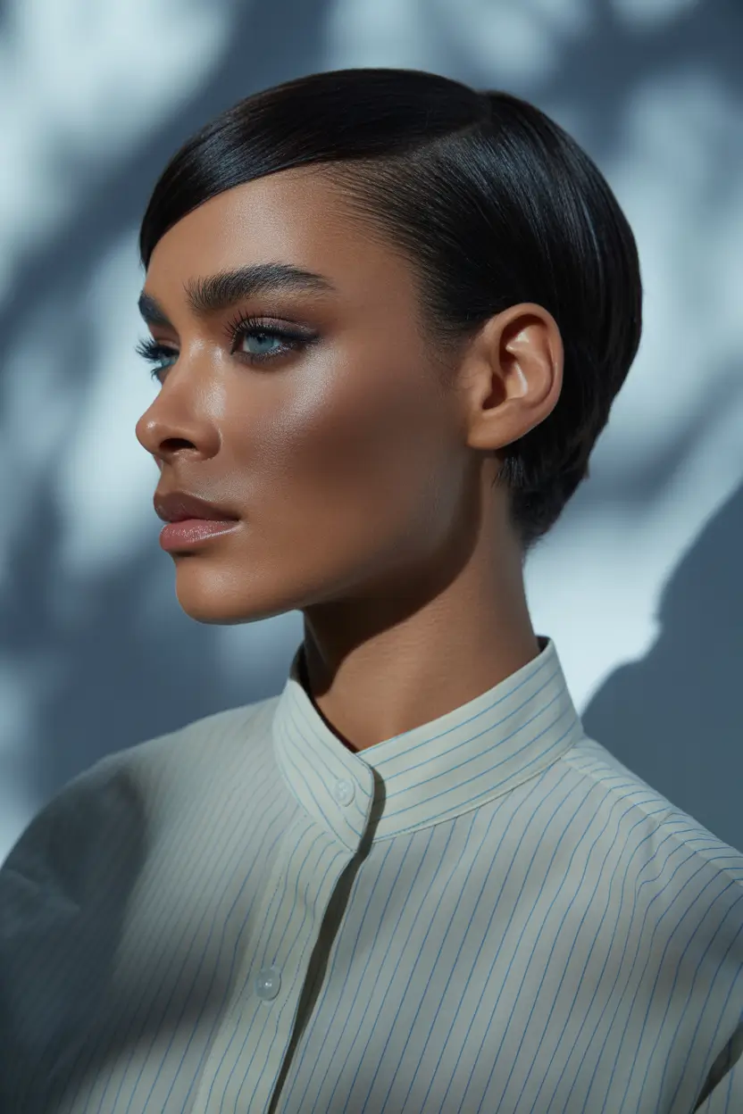 stylish spring pixie bob haircut 2026 Ultra Clean Cropped Pixie Bob With Sleek Profile