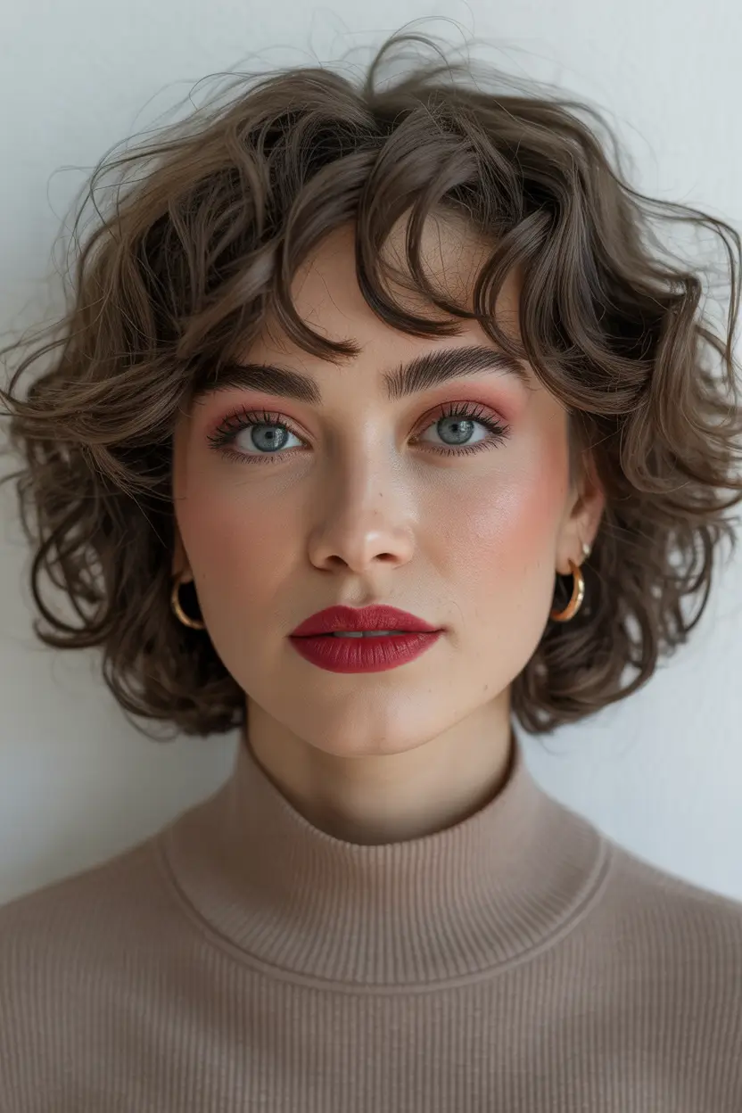 stylish spring pixie bob haircut 2026 Soft Curly Pixie Bob With Natural Movement