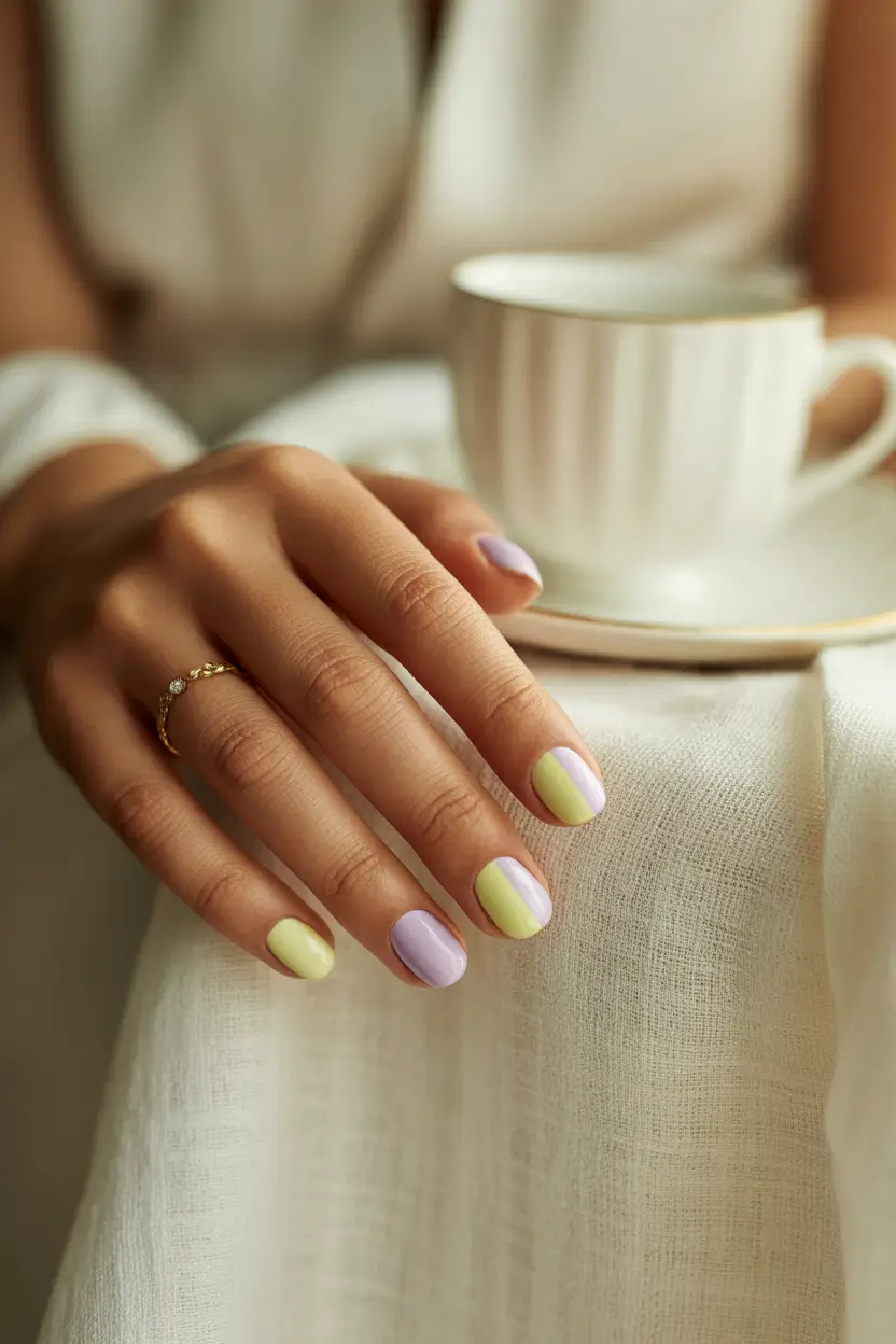 trendy spring nails designs 2026 pastel short